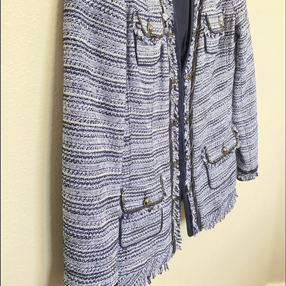 NWOT White House black market Blue Jacket Size 2 - Picture 12 of 15